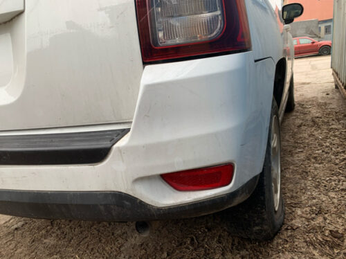 Бампер задний Jeep Compass 2011-16 белый — изображение 2
