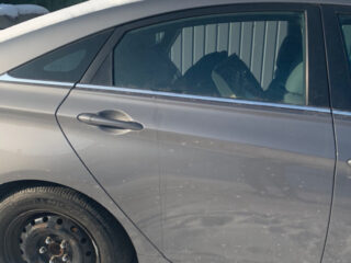 Дверь Hyundai Sonata YF 2010-2014 задняя правая серая USA (Америка)