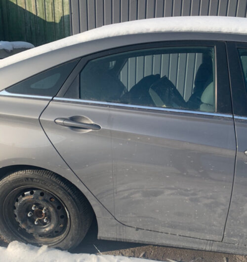 Дверь Hyundai Sonata YF 2010-2014 задняя правая серая USA (Америка)