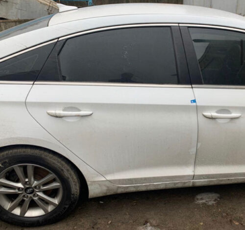 Дверь Hyundai Sonata LF задняя правая белая — изображение 2