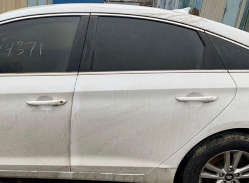 Дверь Hyundai Sonata LF задняя левая белая — изображение 2