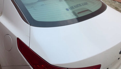 Крышка багажника Kia Optima 2010-14 белая — изображение 3