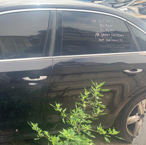 Двери задняя левая водительская Volkswagen Passat B7 чёрная