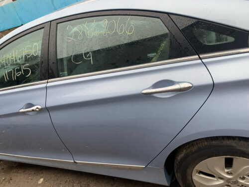 Задняя левая пассажирская дверь Hyundai Sonata YF гибрид 2010-15 голубая