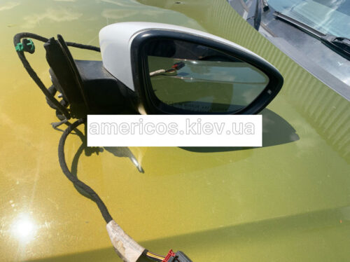 Зеркало правое VW Passat B7 2011-16 10 pin белое