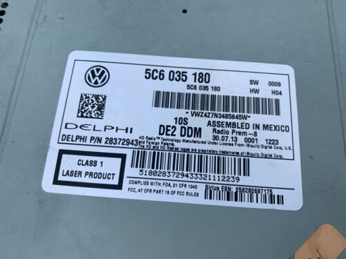 Магнитола радио VW Passat B7 2011-16 USA 5C6 035 180 Арт 7201270 — изображение 2