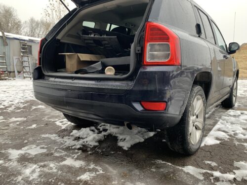 Бампер Jeep Compass задний 2015 USA синий PBU 69к — изображение 2
