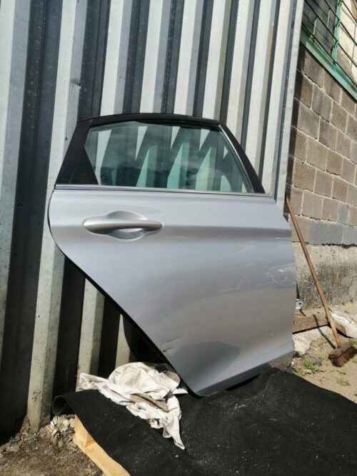 Дверь правая задняя Hyundai Sonata YF 2012 USA серебристая 67К — изображение 2