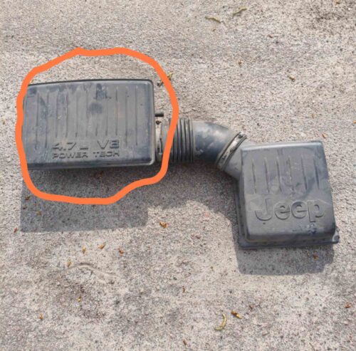 Резонатор воздушного фильтра Jeep Grand Cherokee 1998-2004, 4854011