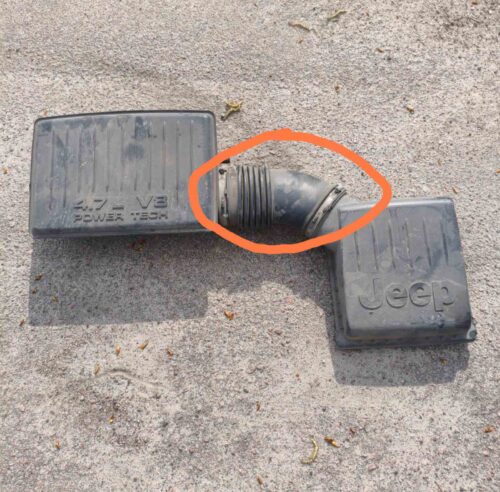 Патрубок воздушного фильтра Jeep Grand Cherokee 1998-2004, 04854012
